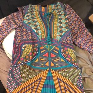 🍍Tolani geometric print dress/tunic